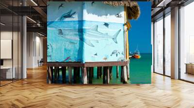 Isla de Holbox,  Estado de Quntana Roo, Península de Yucatán, México Wall mural