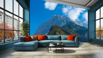 Soca valley, Triglav National Park, Trenta Valley, Julian Alps, Municipality of Bovec, Slovenia, Europe Wall mural