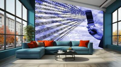 Global exchange of information Wall mural