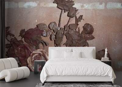 Jarron con flores Wall mural