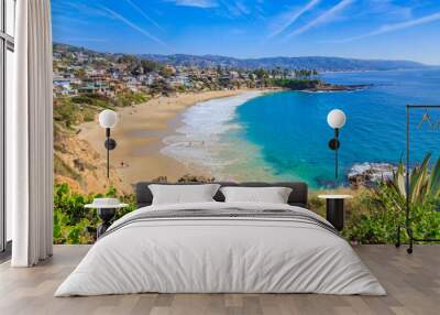 Crescent Bay of Laguna Beach, Orange County, California USA Wall mural