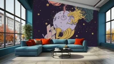 Le Petit Prince Illustration Wall mural