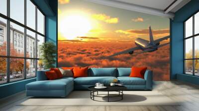 passenger plane Wall mural