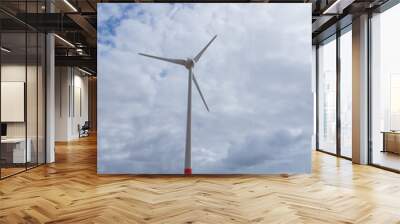 wind turbine on a dry landscape Wall mural