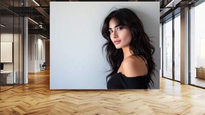 Beauty portrait of a young Armenian woman with copy space for text Wall mural