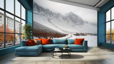 snow mountain Wall mural