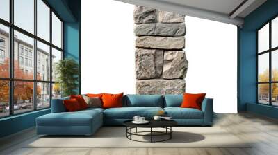 stone pillar, isolated no background, transparent Wall mural