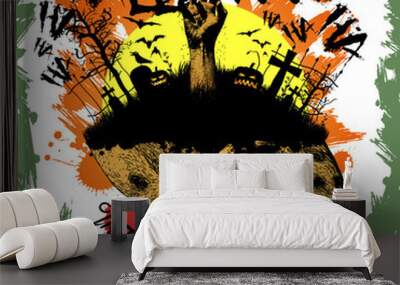 Halloween illustration Wall mural