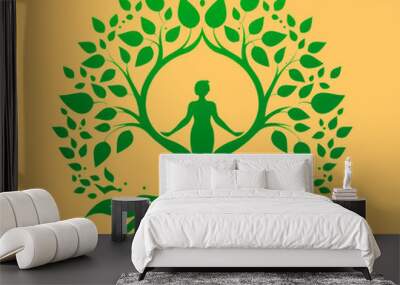 Tree of life icon Wall mural