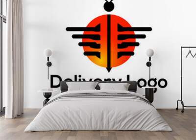 Delivery Logo Stock Images Wall mural