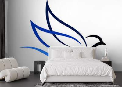 line art logo vector Wall mural