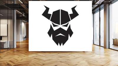 viking logo vector graphic abstract template Wall mural