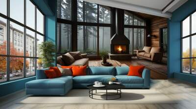 living room interior Wall mural