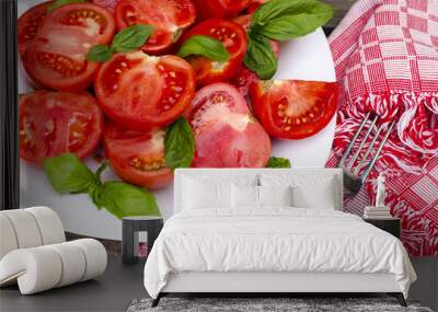 Ripe red tomatoes Wall mural