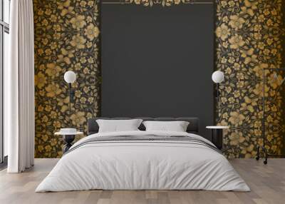 Elegant background with lace ornament Wall mural