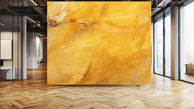 Golden Marble Texture Background with Veiny Patterns Wall mural