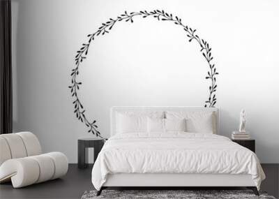 Vector floral frame Wall mural