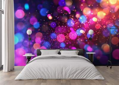 Abstract bokeh background representing innovative artificial intelligence ideas Wall mural