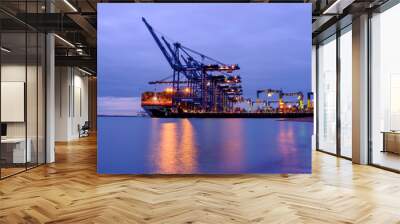 Felixstowe Container Port, Suffolk, UK Wall mural