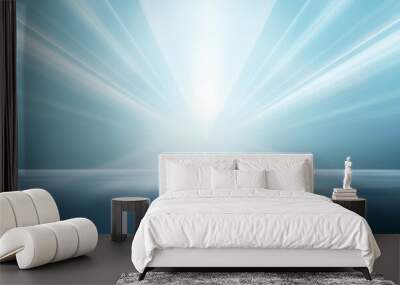 light background with spotlight shining down on the center. The spotlight is positioned in front and slightly to one side, creating an elegant silhouette  Wall mural