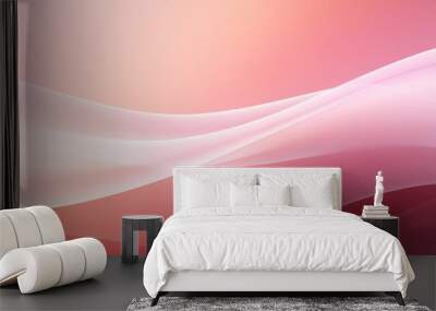 Pastel tone electric maroon white gradient defocused abstract photo smooth lines pantone  Wall mural