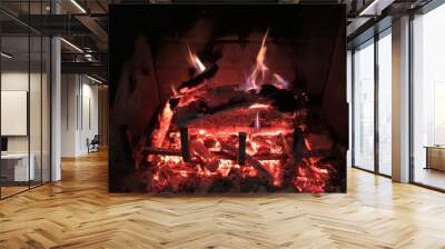 Roaring Fire Wall mural