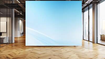 Sky Blue defocused blurred motion abstract background widescreen with copy space texture for display products blank copyspace for design text photo Wall mural