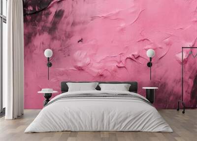 Textured charcoal Pink background Wall mural