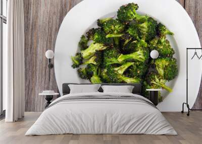 garlic parmesan broccoli side Wall mural