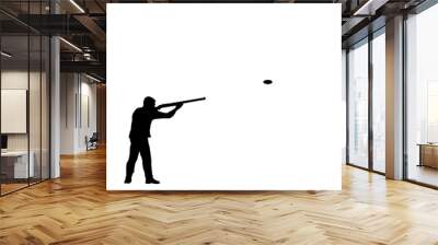 Clay pigeon shooting shotgun Wall mural