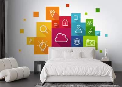 applications Wall mural