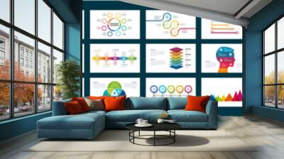 Best infographics slides Wall mural