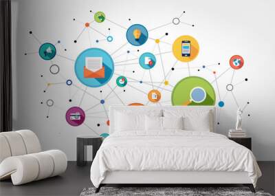 communication Wall mural