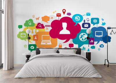 Communication Wall mural