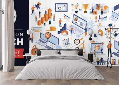 Illustration - Ultimate set 5 Wall mural