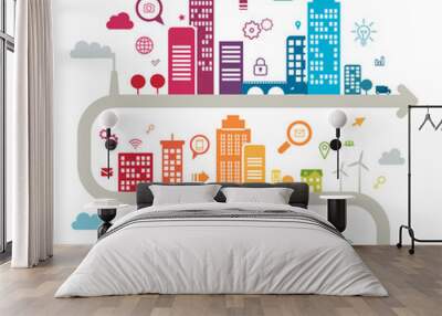 illustration Wall mural