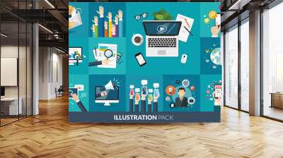 illustration Wall mural