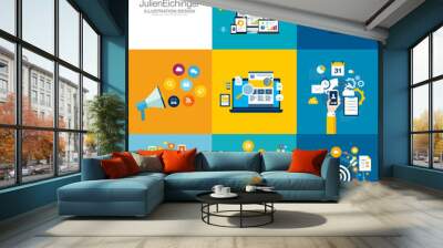 illustration Wall mural