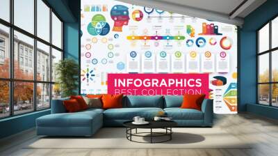 Infographics Collection Wall mural