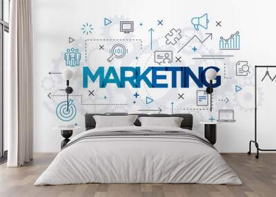 marketing Wall mural