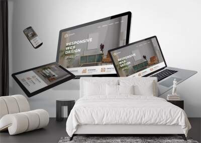 mockup webdesign Wall mural