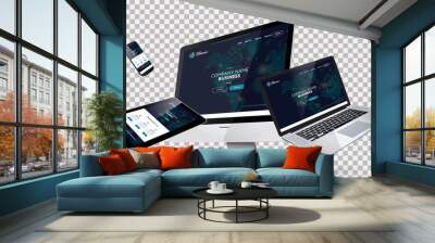 mockup webdesign Wall mural