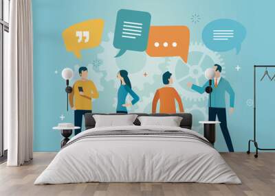 social Wall mural