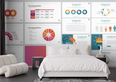 template presentation Wall mural