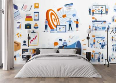 Universal collection digital template Wall mural