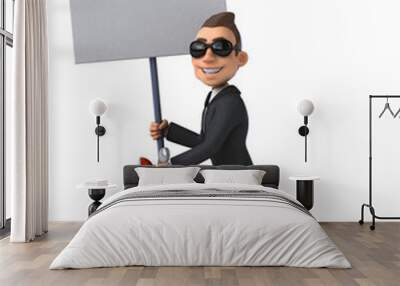 Fun businessman Wall mural