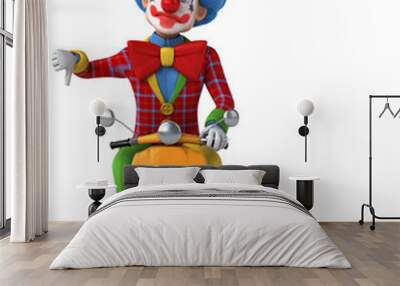 Fun clown Wall mural