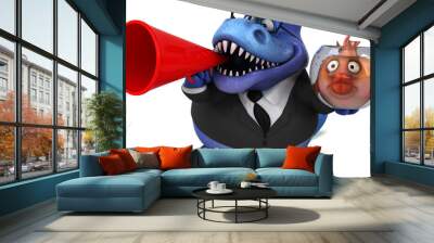 Fun trex - 3D Illustration Wall mural