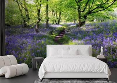 Blue bells forest Wall mural