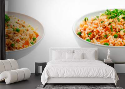  Set of Fried Rice isolated on transparent background Wall mural